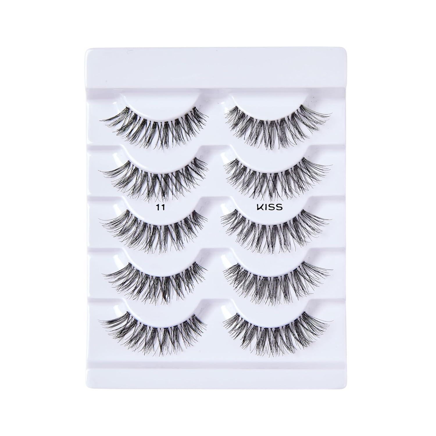 So Wispy, False Eyelashes, ‘Style #11’, 12mm, Includes 5 Pairs Of Lashes, Easy t