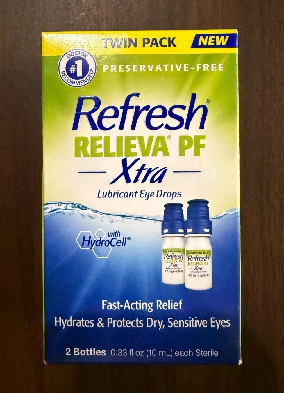 REFRESH Relieva PF XTRA Lubricating Eye Drop Twin Pack EXP 5/27