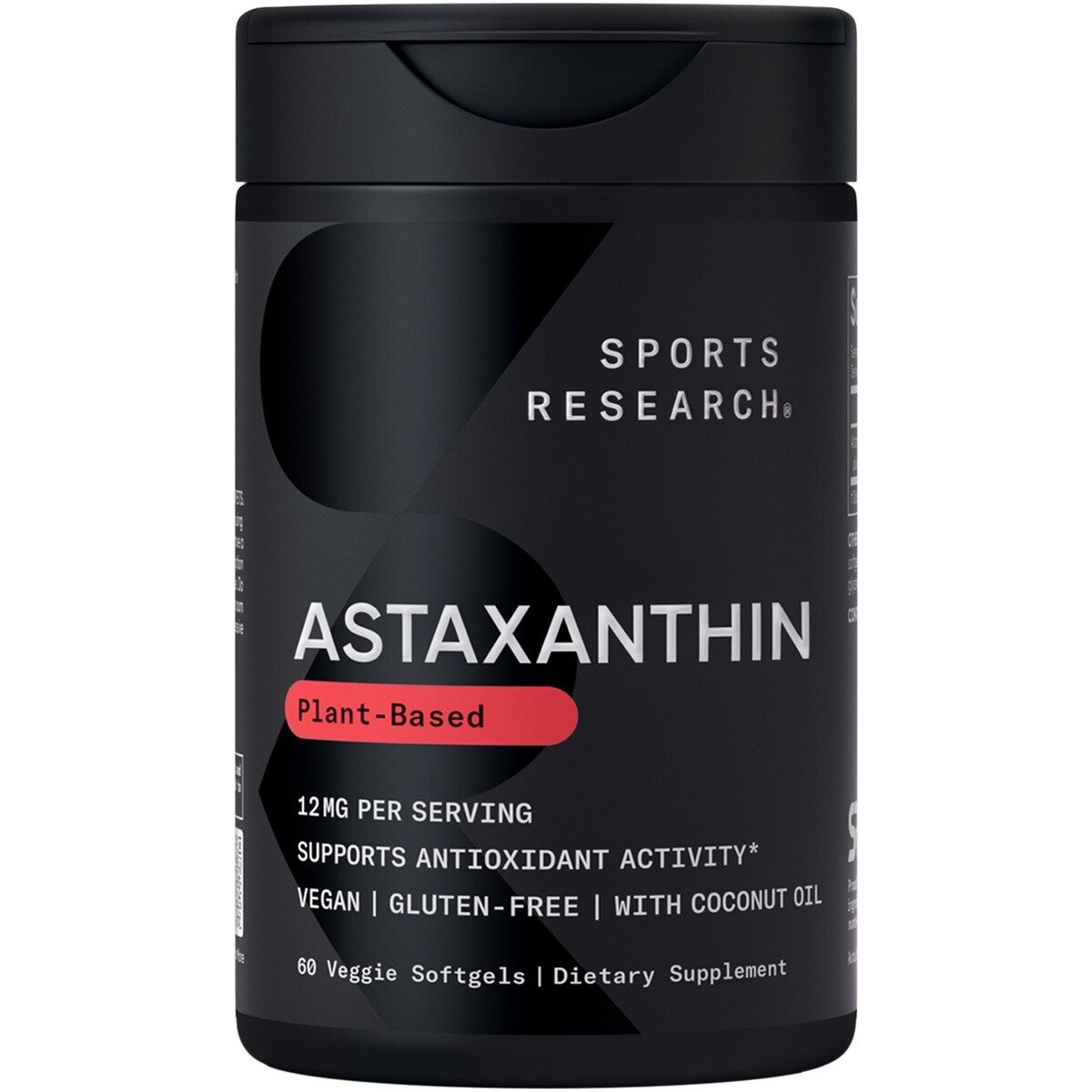 Triple Strength Vegan Astaxanthin from Algae – Non-GMO w/ Coconut Oil – 60 Count