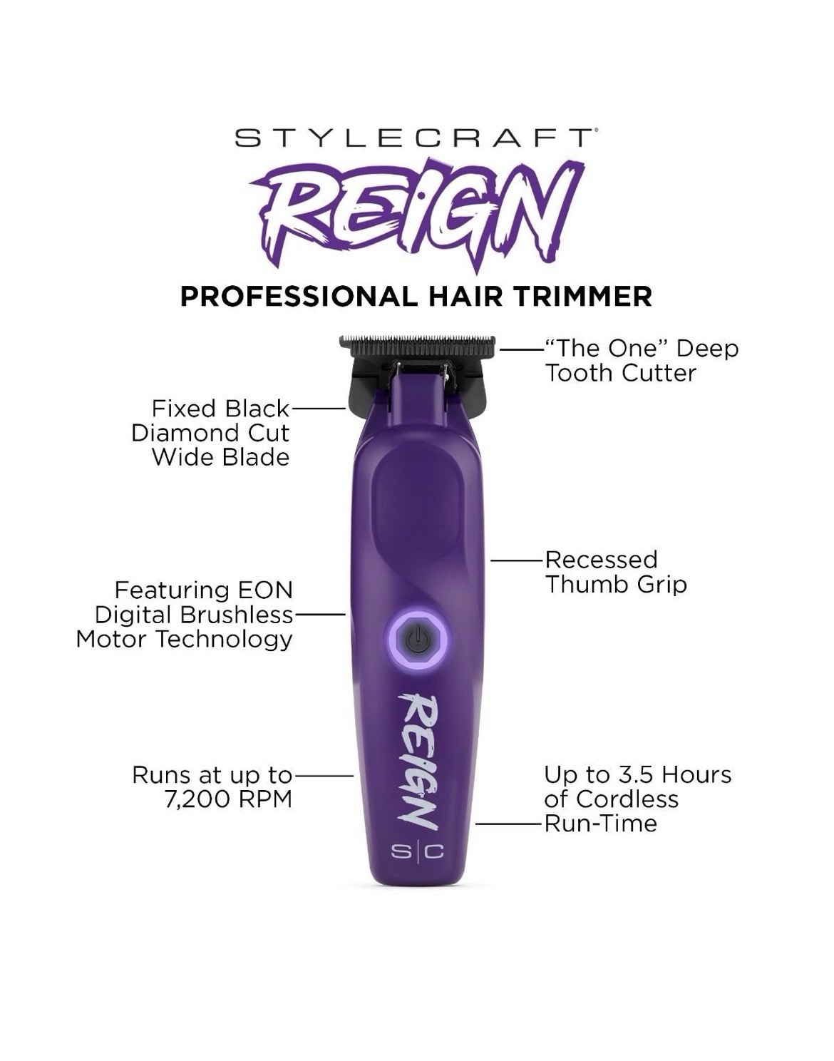 Stylecraft Reign Trimmer- Purple