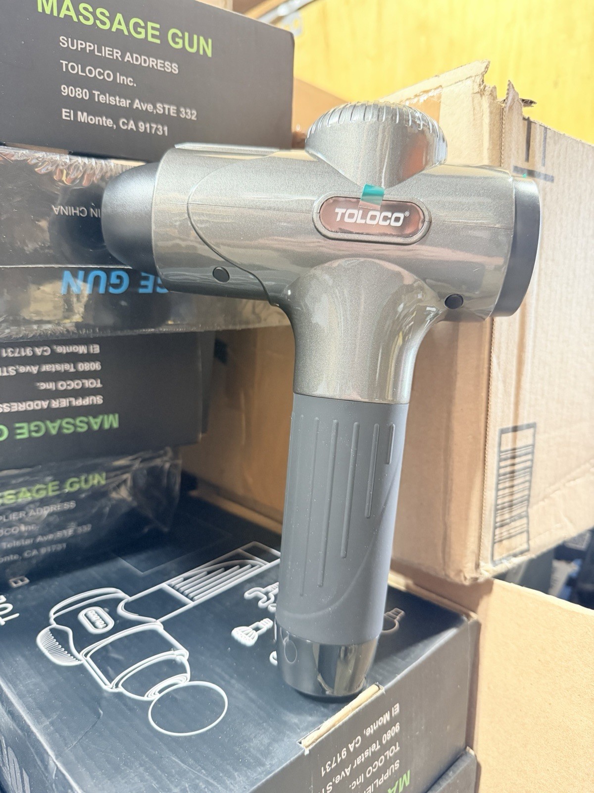 TOLOCO Deep Tissue Massage Gun for Muscle Pain Relief Quiet Percussion Massager