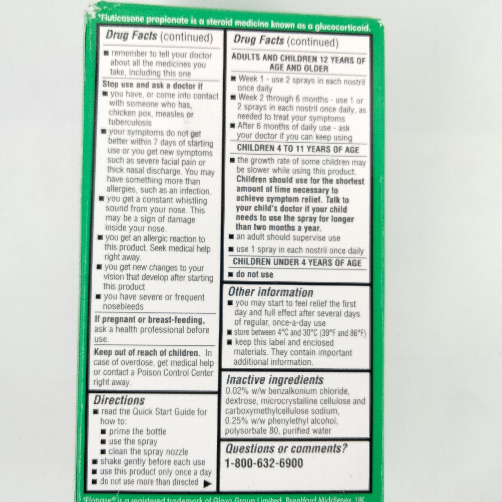 Kroger Allergy Relief Nasal Spray Fluticasone Propionate 50mcg 72 Sprays 07/2027
