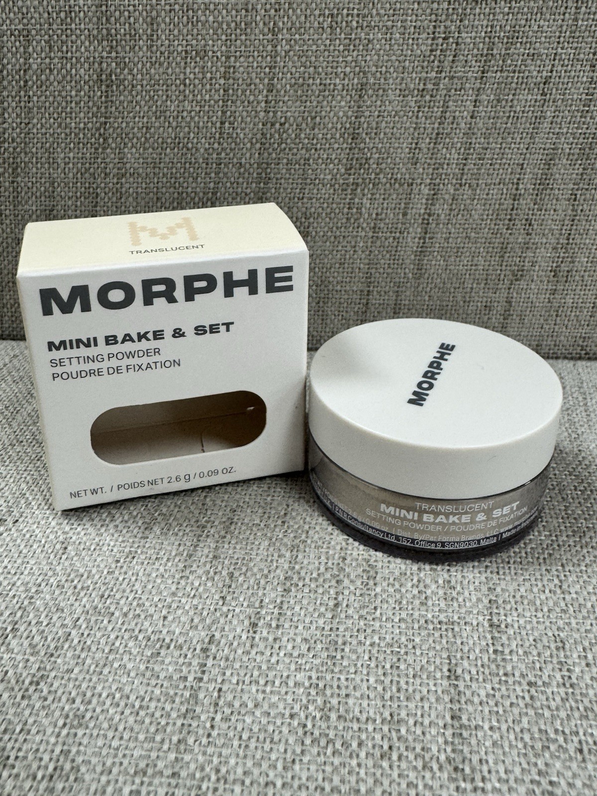 NIB Morphe Translucent Setting Powder Mini Bake & Set 0.09 oz Makeup 01325A