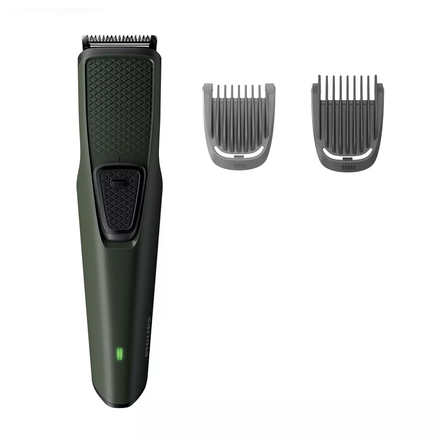 Philips Corded Electric BT1230/15 Skin-friendly Beard trimmer for Men,Green,New