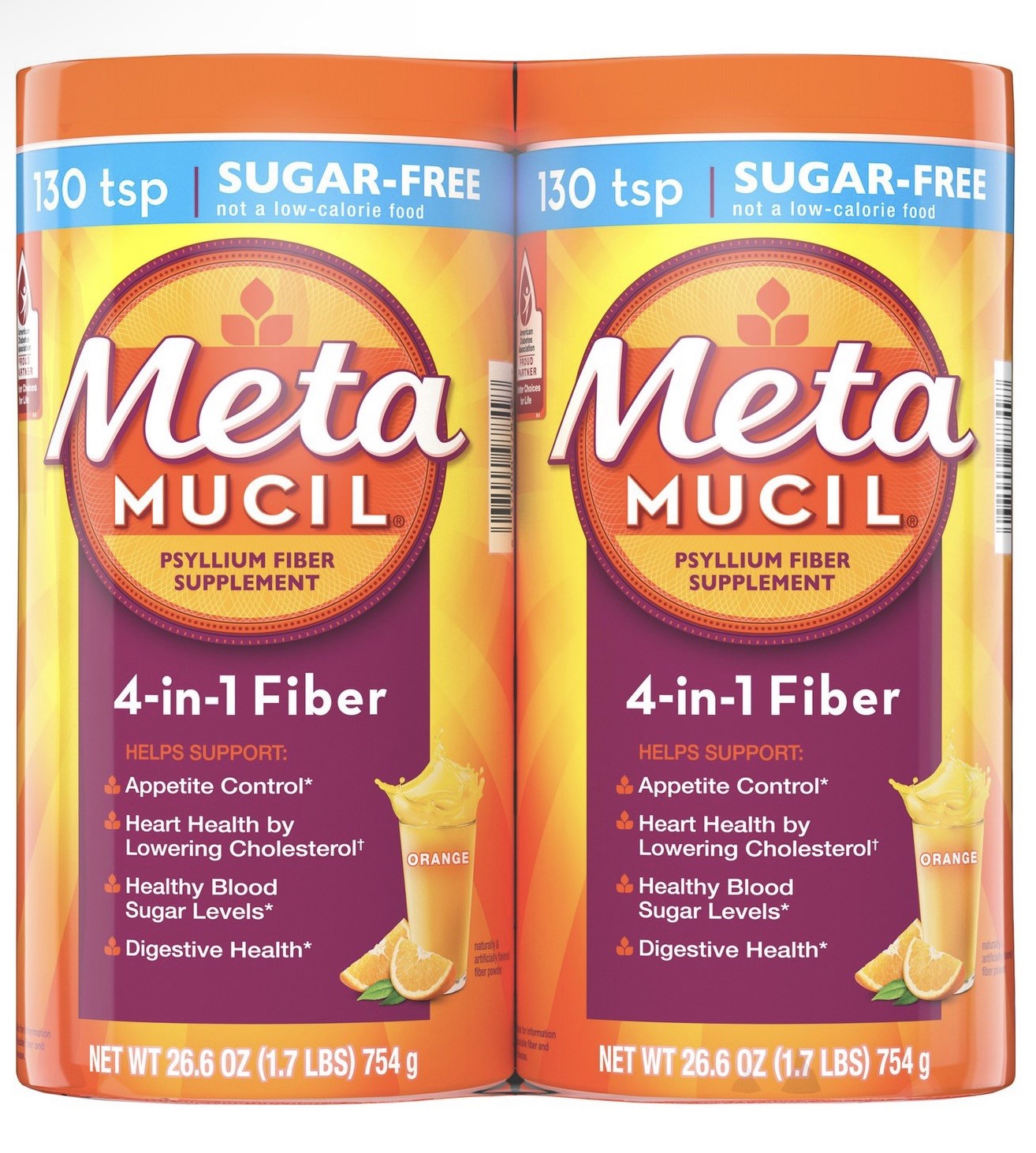 Metamucil MultiHealth Fiber, Sugar Free, 260 Doses, Expiration Date 08/2029