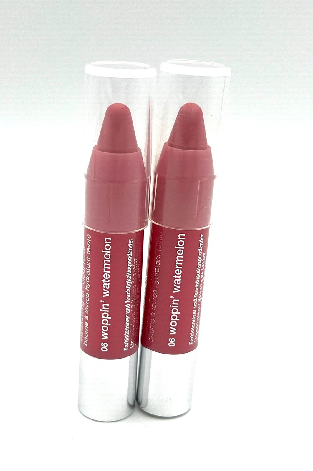 2 Pcs: CLINIQUE Chubby Stick Moisturizing Lip Balm ~ 06 Woppin’ Watermelon