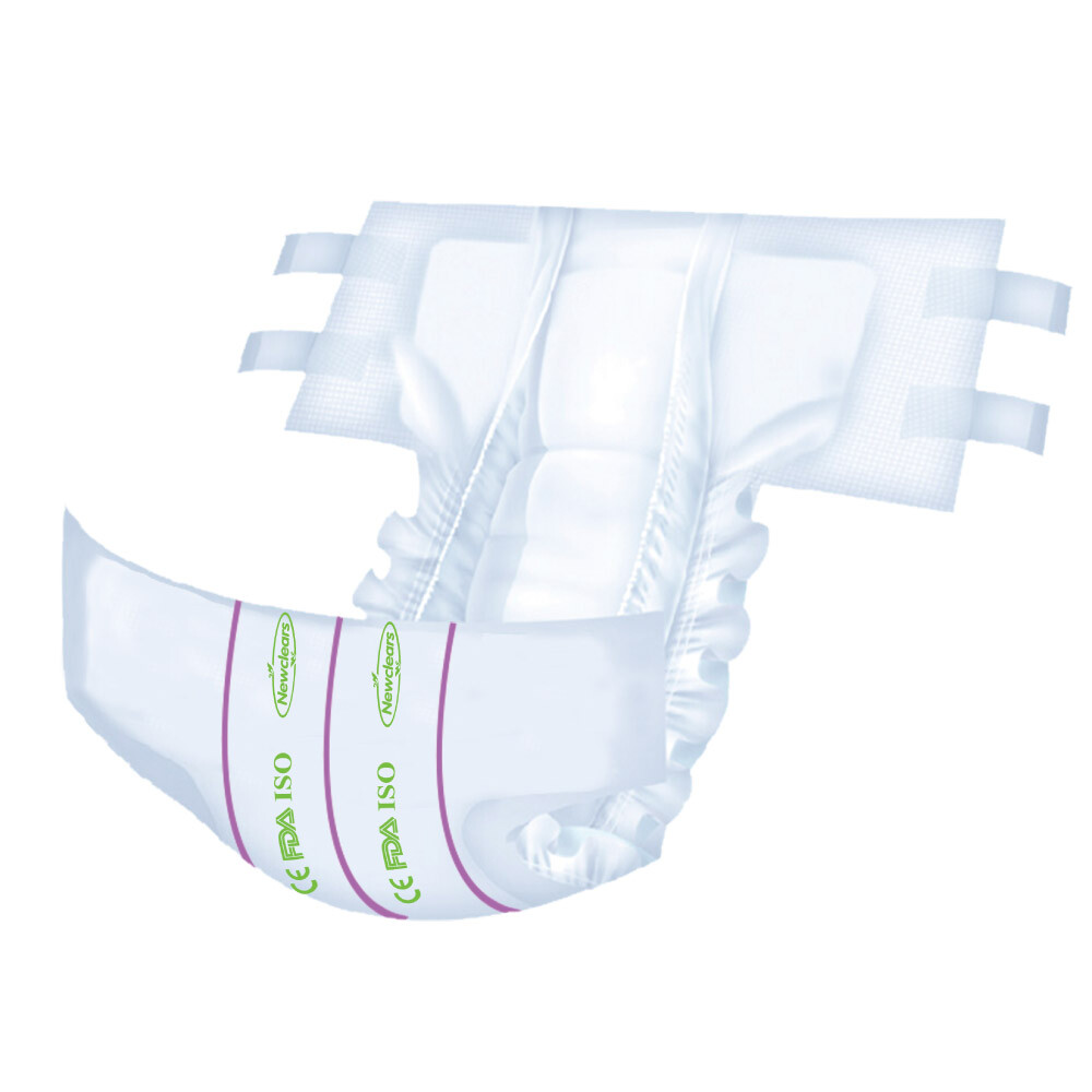Newclears Adult Diapers with Tabs for Men Women Incontinent Diapers 20/40/60/80