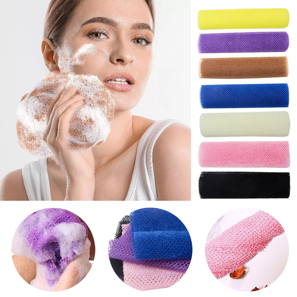 Bath Sponge, African Net Sponge, Exfoliating Back Scrubber, Body Wash Sponge⇖