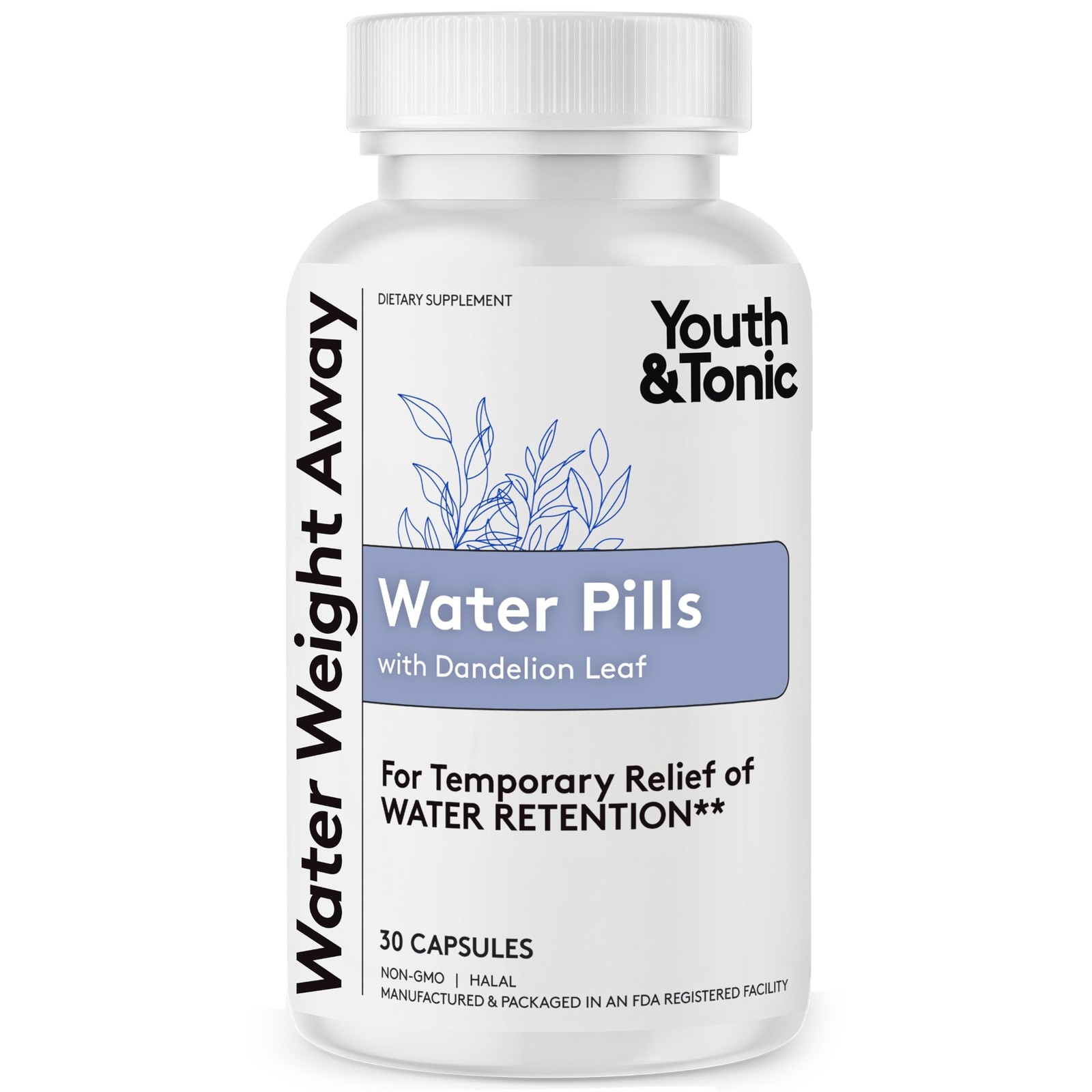 Natural Water Pills Weight Loss Women, Men, Water Retention
