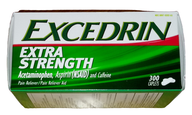 EXCEDRIN EXTRA STRENGTH 300 Caplets Pain Reliever Aid Aspirin (NSAID) Caffeine