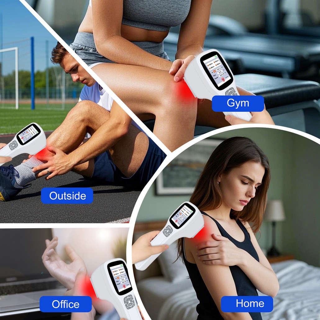 Touchscreen 2.5W Cold Laser Therapy Device for Pain Relief Deep Tissue Human Pet