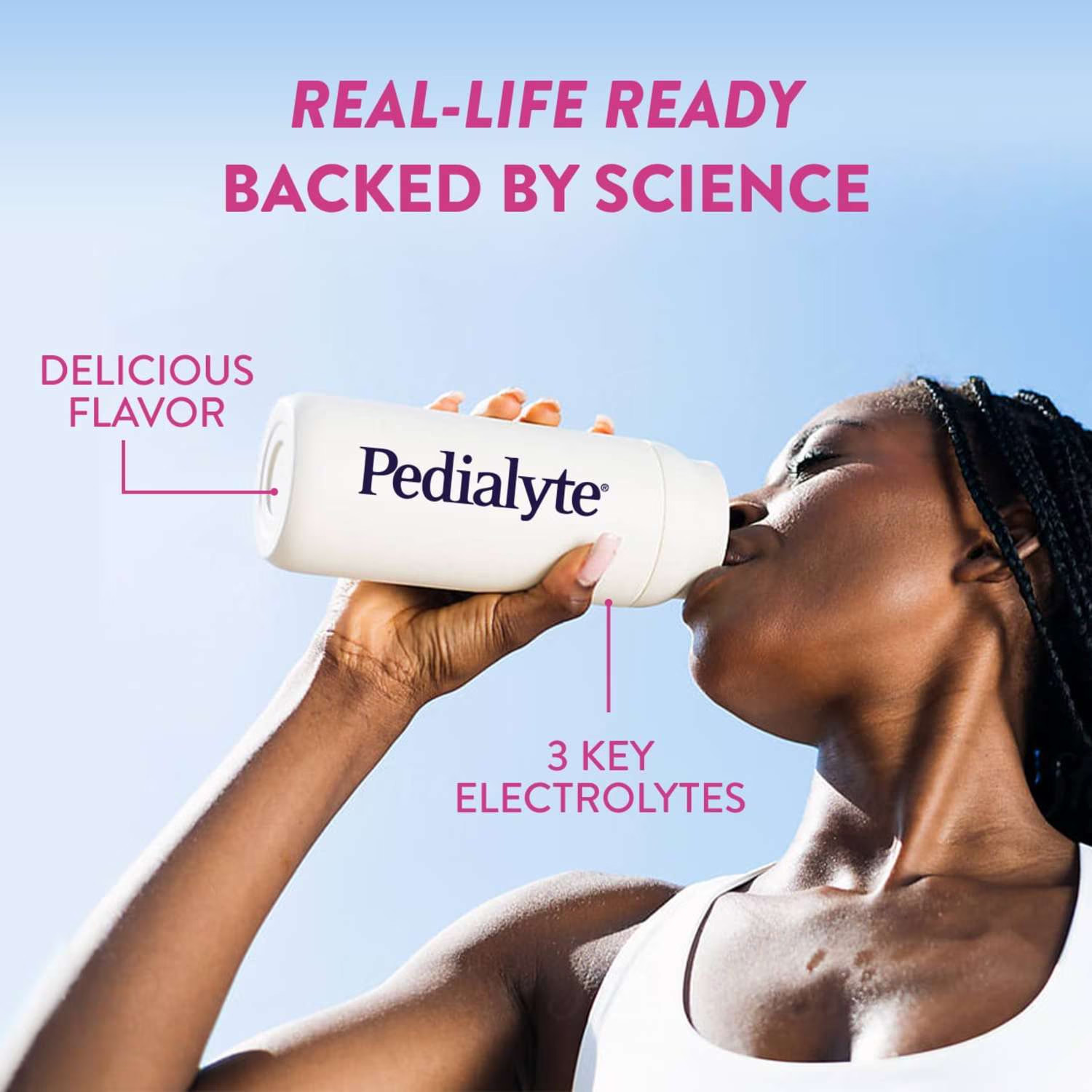 Pedialyte Electrolyte Powder, Strawberry Lemonade, 8 Powder Packets