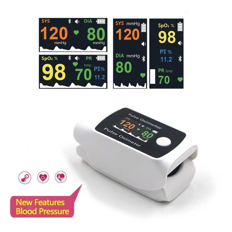 Bluetooth remote Berry 2-in-1 pulse oximeter finger clip type