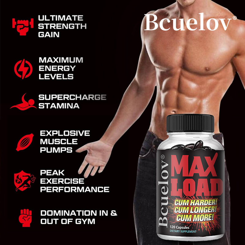 Max Load for Men – Contains Maca, Horny Goat, Vitamins, Tribulus -Muscle Booster