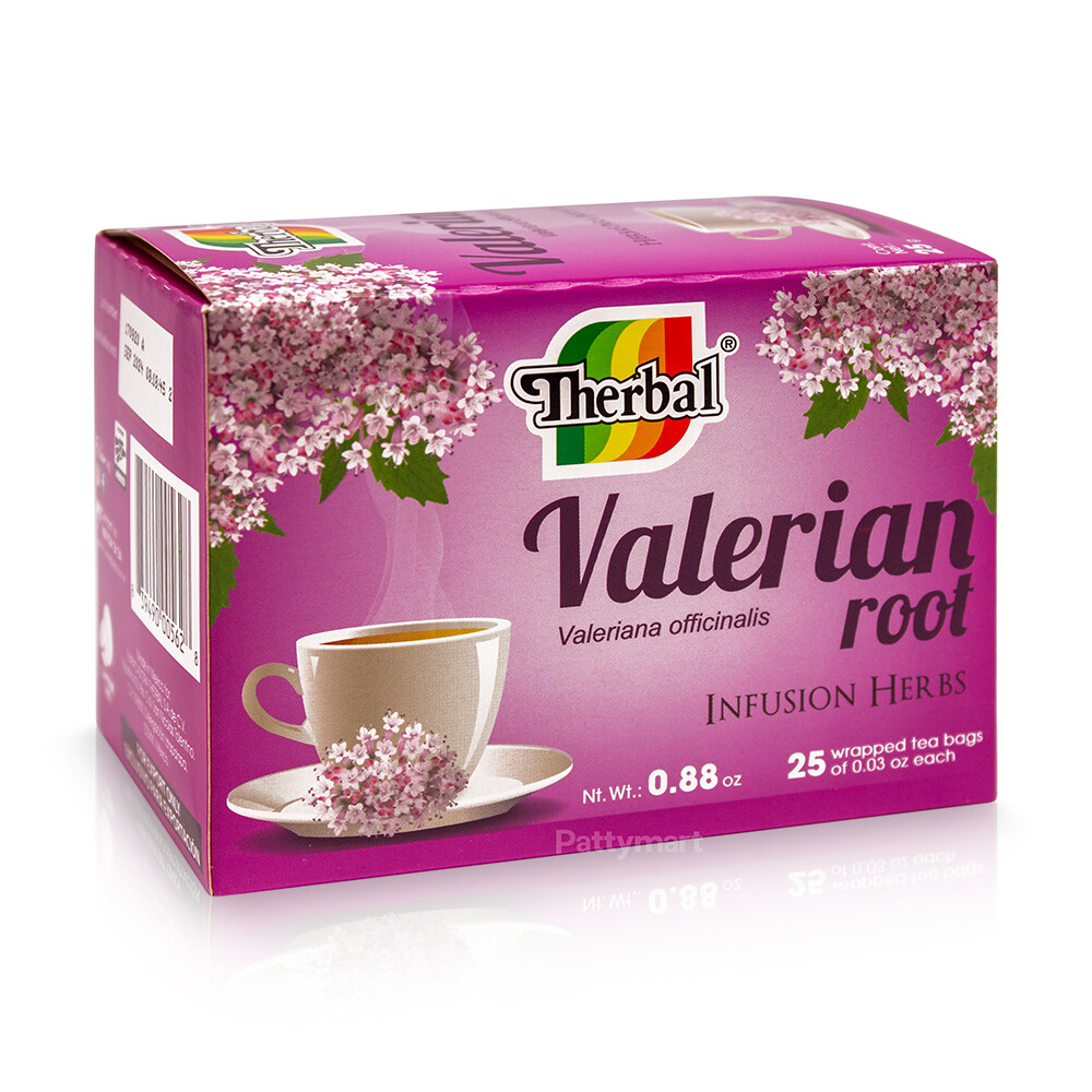 THERBAL – VALERIAN / VALERIANA – TEA INFUSION HERBS – 25 BAGS
