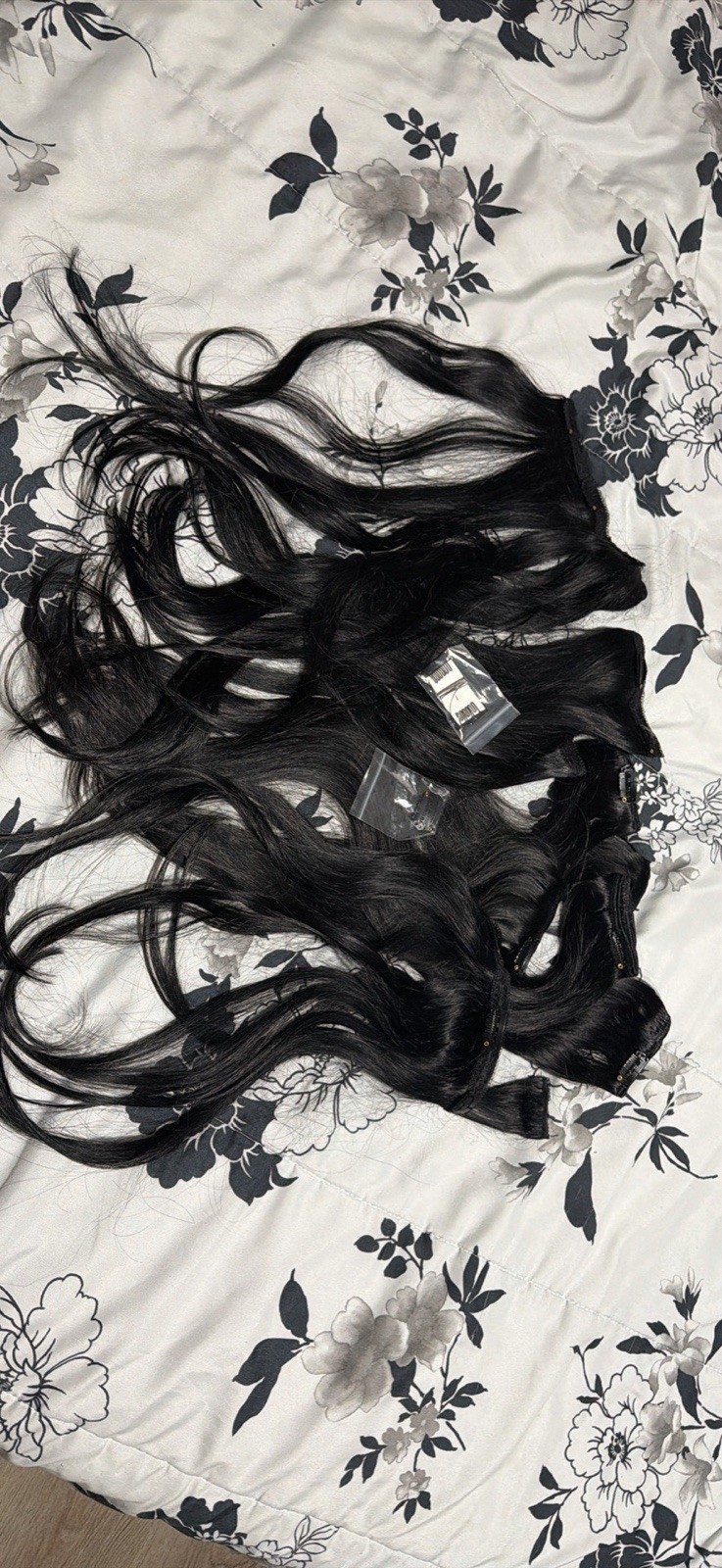 Black Straight Weft Hair Extension 11-20 in for Women