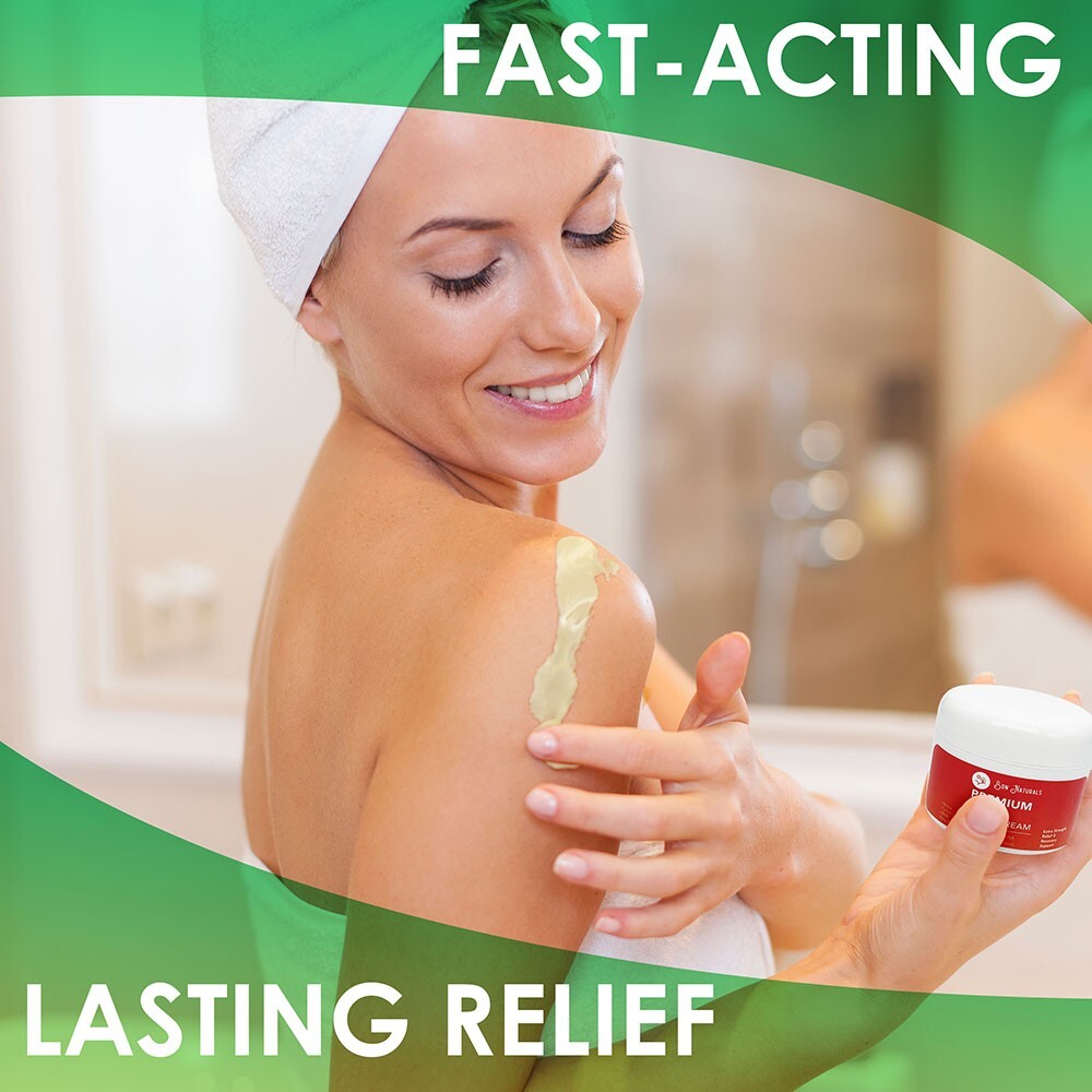Hemp Pain Relief Cream – MADE IN USA – Fast Natural Pain Relief Back Neck Joint