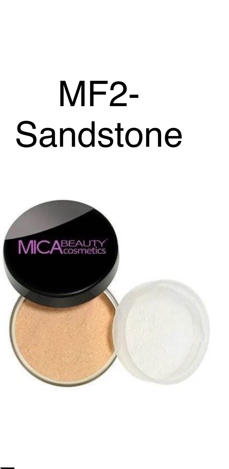MICA BEAUTY MINERAL FOUNDATION POWDER MF-2 Sandstone BRAND NEW