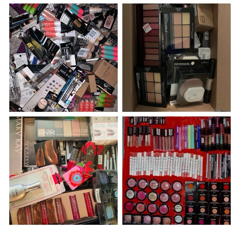 50-Piece Wholesale Bulk Makeup Assorted Cosmetics Nails Hair Skin Body Lot