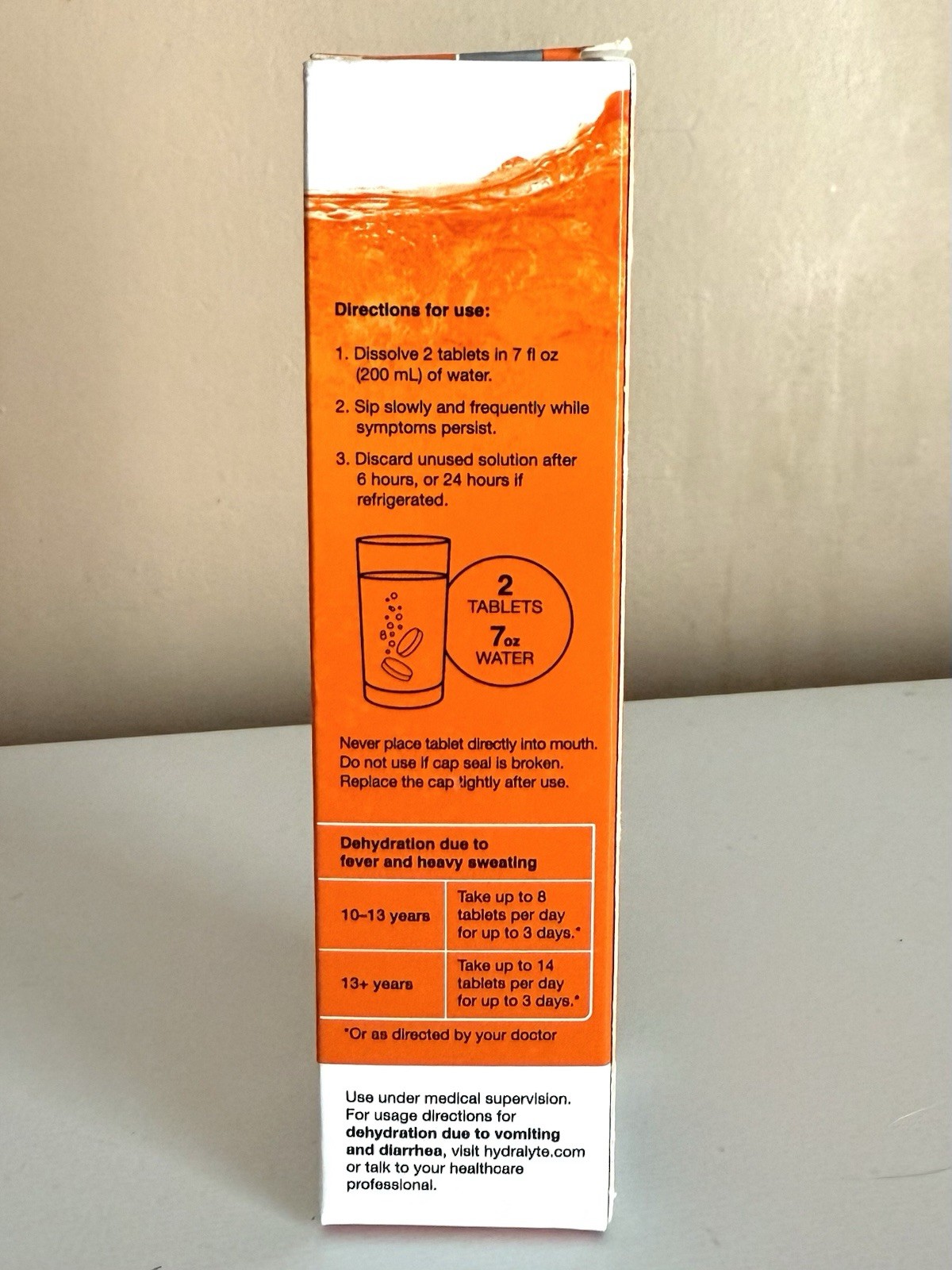 HYDRALYTE ADVANCED HYDRATION ORANGE FLAVOR 20 ELECTROLYTE TABLETS (EXP 11/2026)