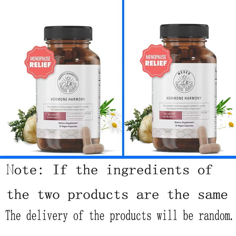 Happy Mammoth Hormone Harmony Organic Hormonal Aid for Women 72 Capsules