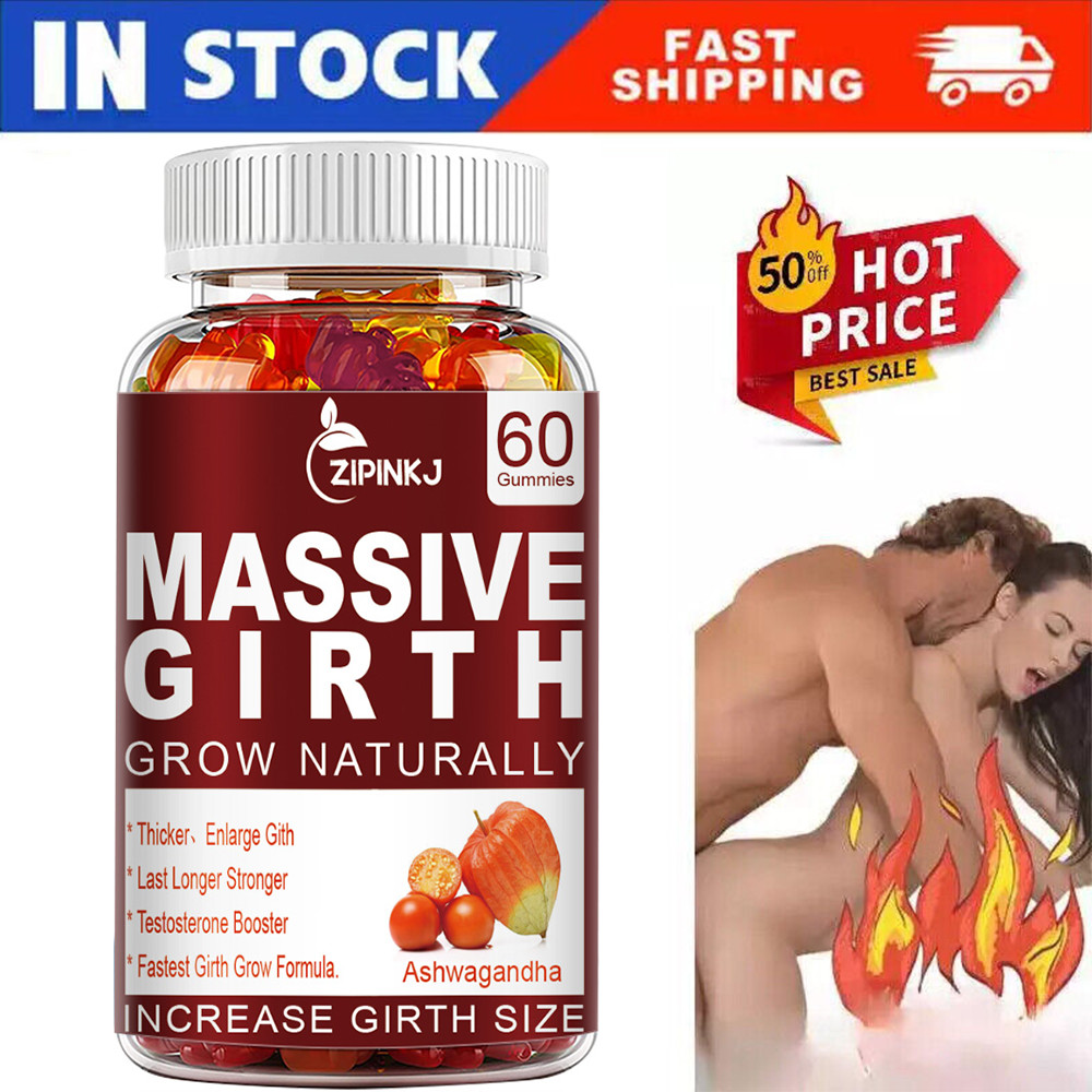 XXXL Plus Size Gummies for Men Advanced Performance Supplement Male Vitamin 60ct
