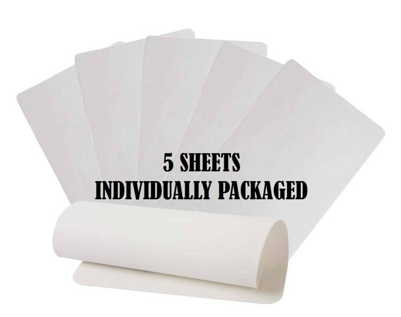 5PCS 8″x6″ SILICONE Tattoo or Cosmetic Practice Skin Fake Skin Blank Sheets