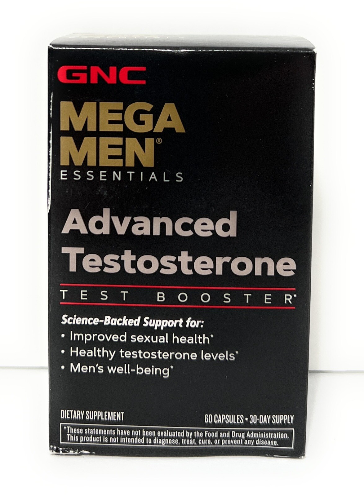 GNC Mega Men Advanced Testosterone Test Booster 60 Caps – EXP 2027