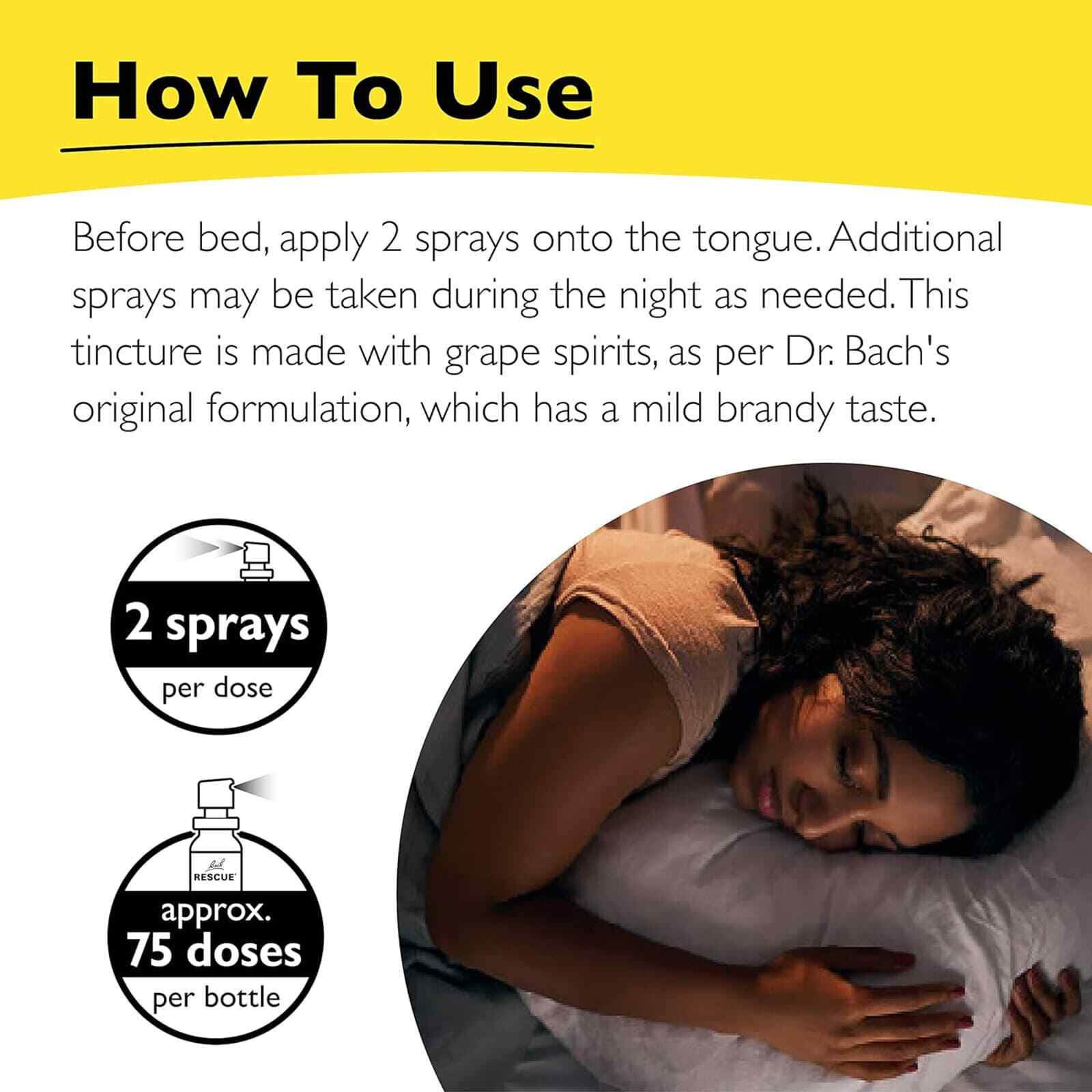 Bach RESCUE SLEEP Spray Natural Sleep Aid 0.245 fl oz 7mL