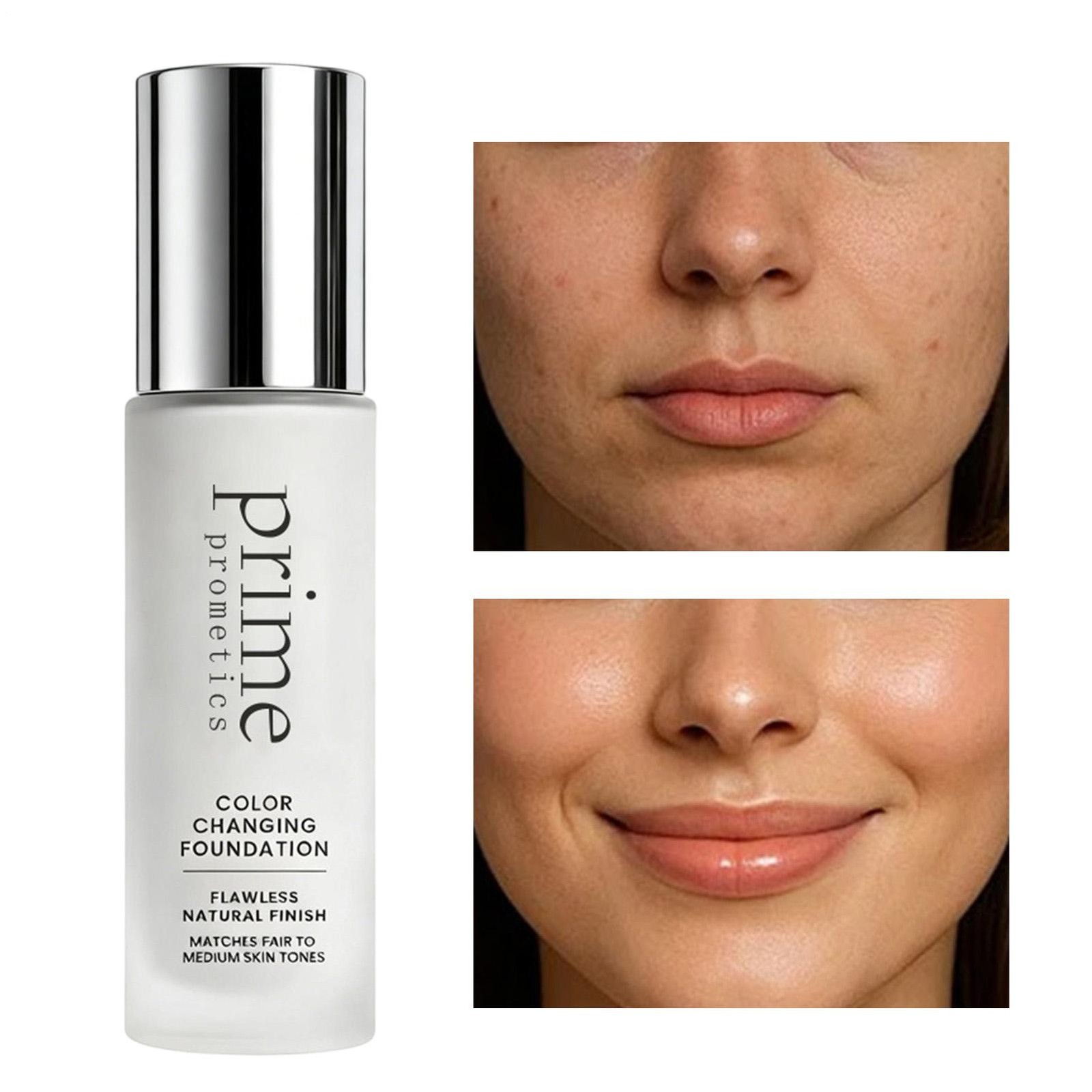 Prime Prometics Color Changing Foundation 30ml Natural Waterproof Sweatproof