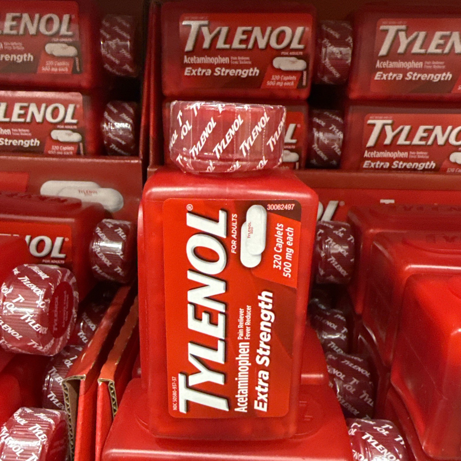 Tylenol Extra Strength Acetaminophen 500 mg 320 Caplets Free Shipping Exp:01/30