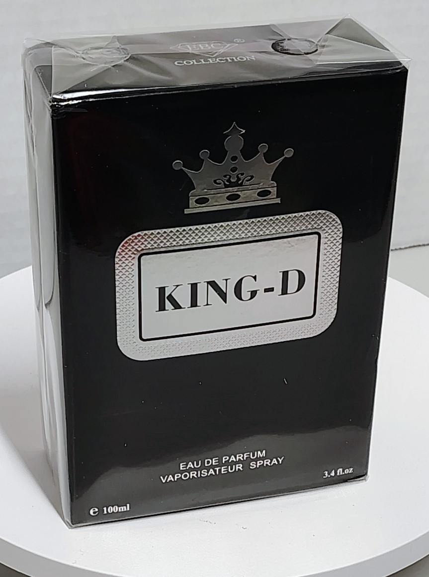 King-D Black Edition Cologne 3.4oz EDP Spray New Sealed Bold Fruit Smoky Birch