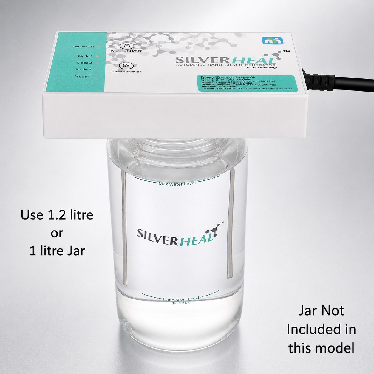 SILVERHEAL Colloidal Silver Generator I Fully Automatic I No measurements Needed
