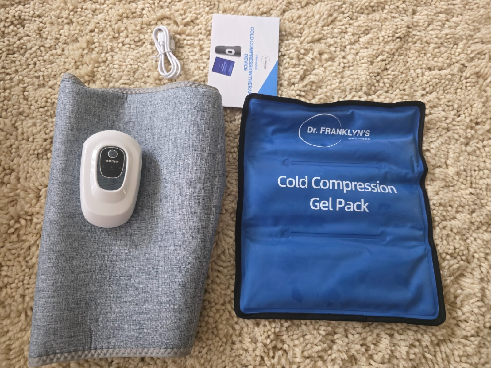 COLD COMPRESSION THERAPY DEVICE -smart compression with cooling relief-NEW