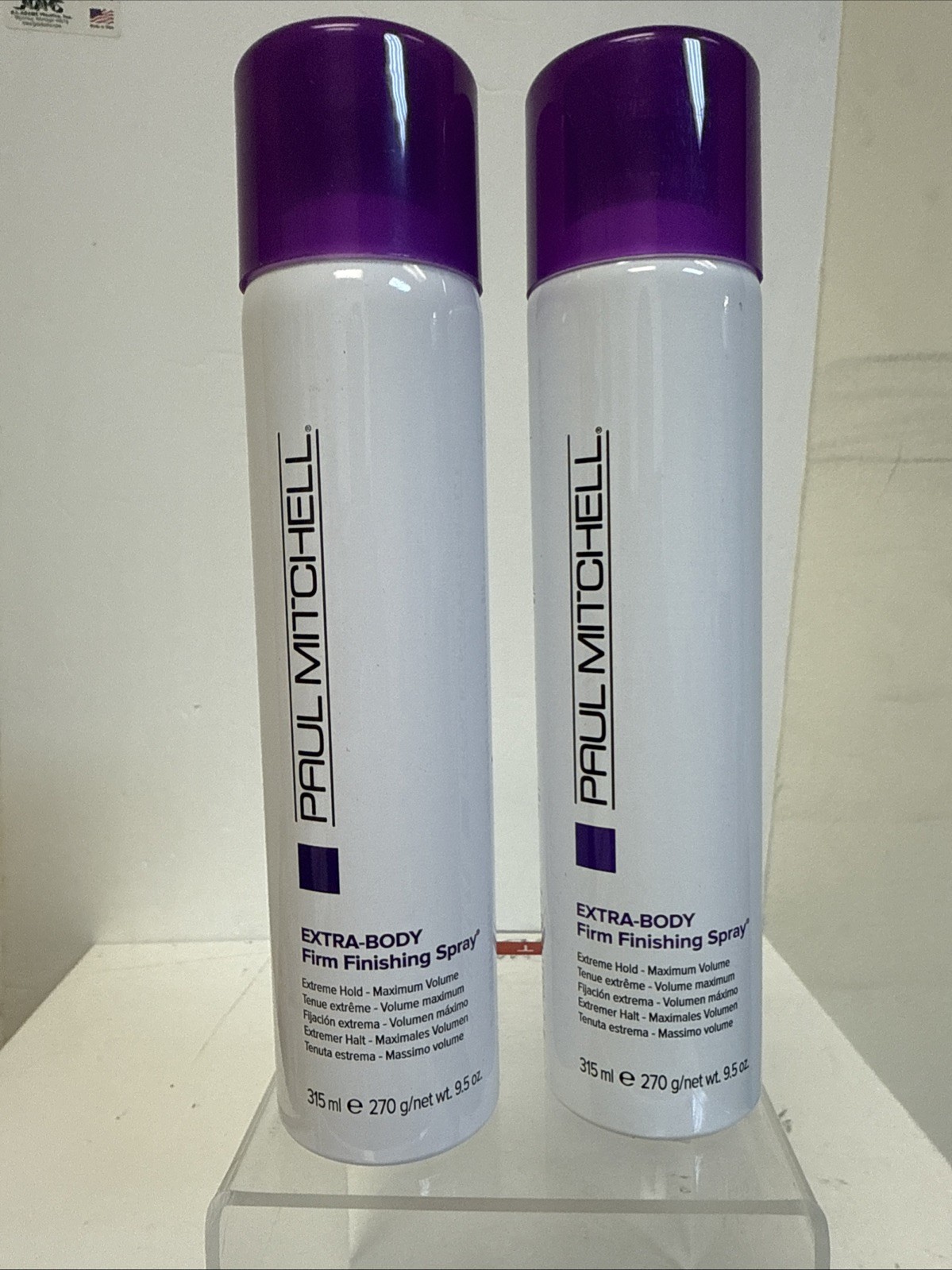 Paul Mitchell Extra Body Firm Finishing Spray 9.5 Oz Volume Hold Hair (pack 2)