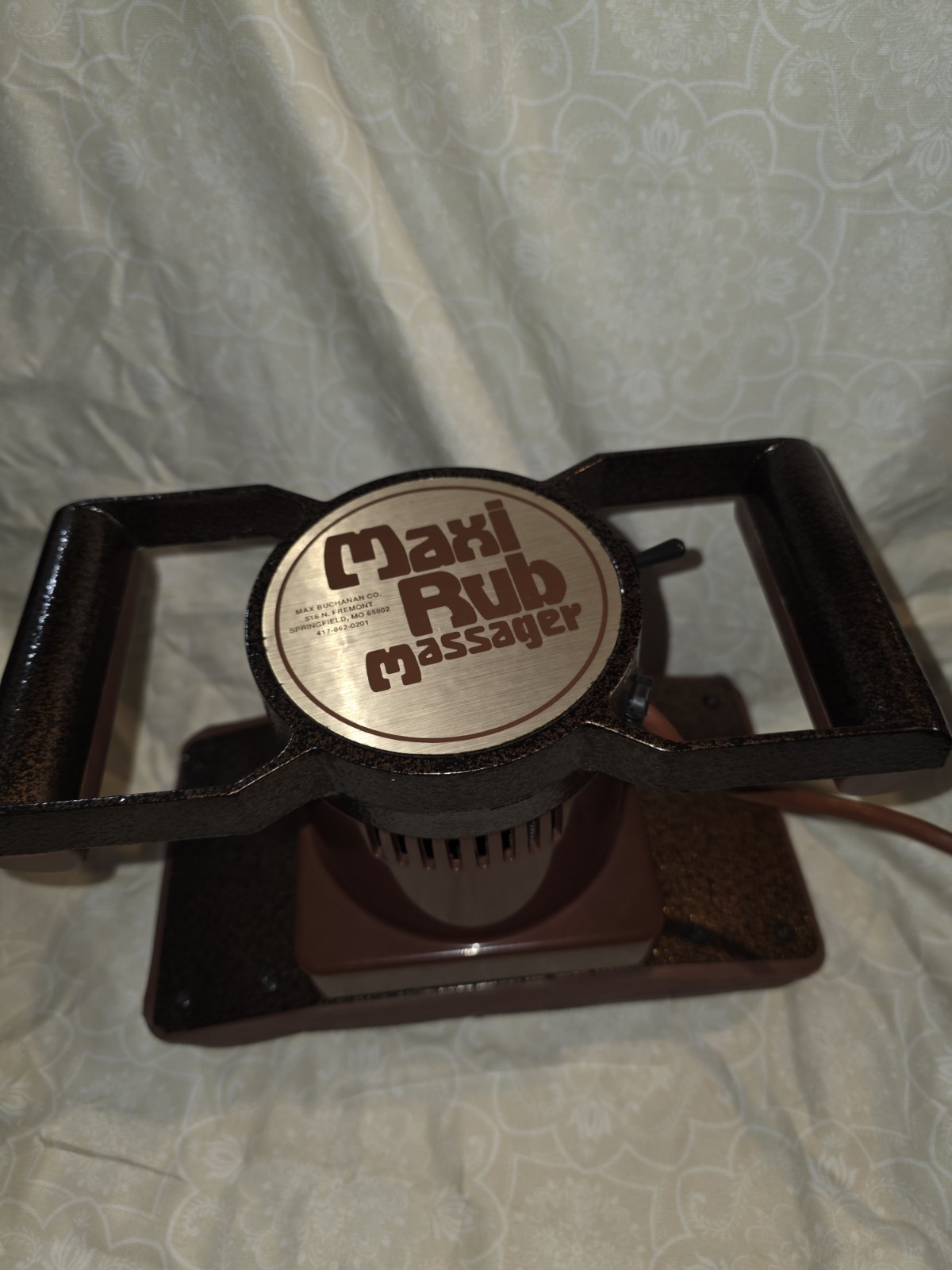 Vintage Maxi Rub Professional Personal Massage Pad Unit Tested R7
