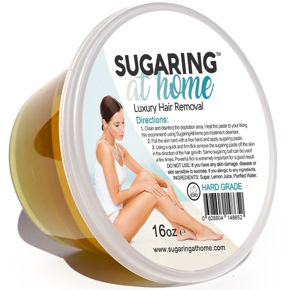 Sugar Wax Sugaring Paste Hard Grade 16oz – Made for Brazilian Bikini, Arms, Legs
