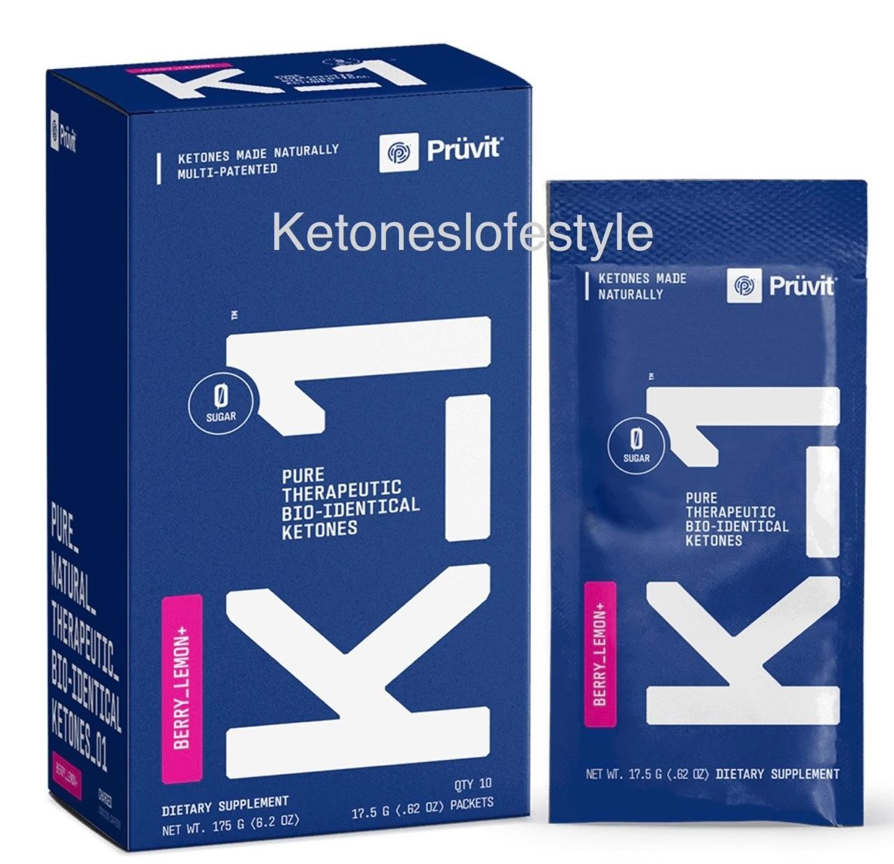 Pruvit K1 Berry Lemon Charged 10 Pack NEW Exogenous Ketones Drink