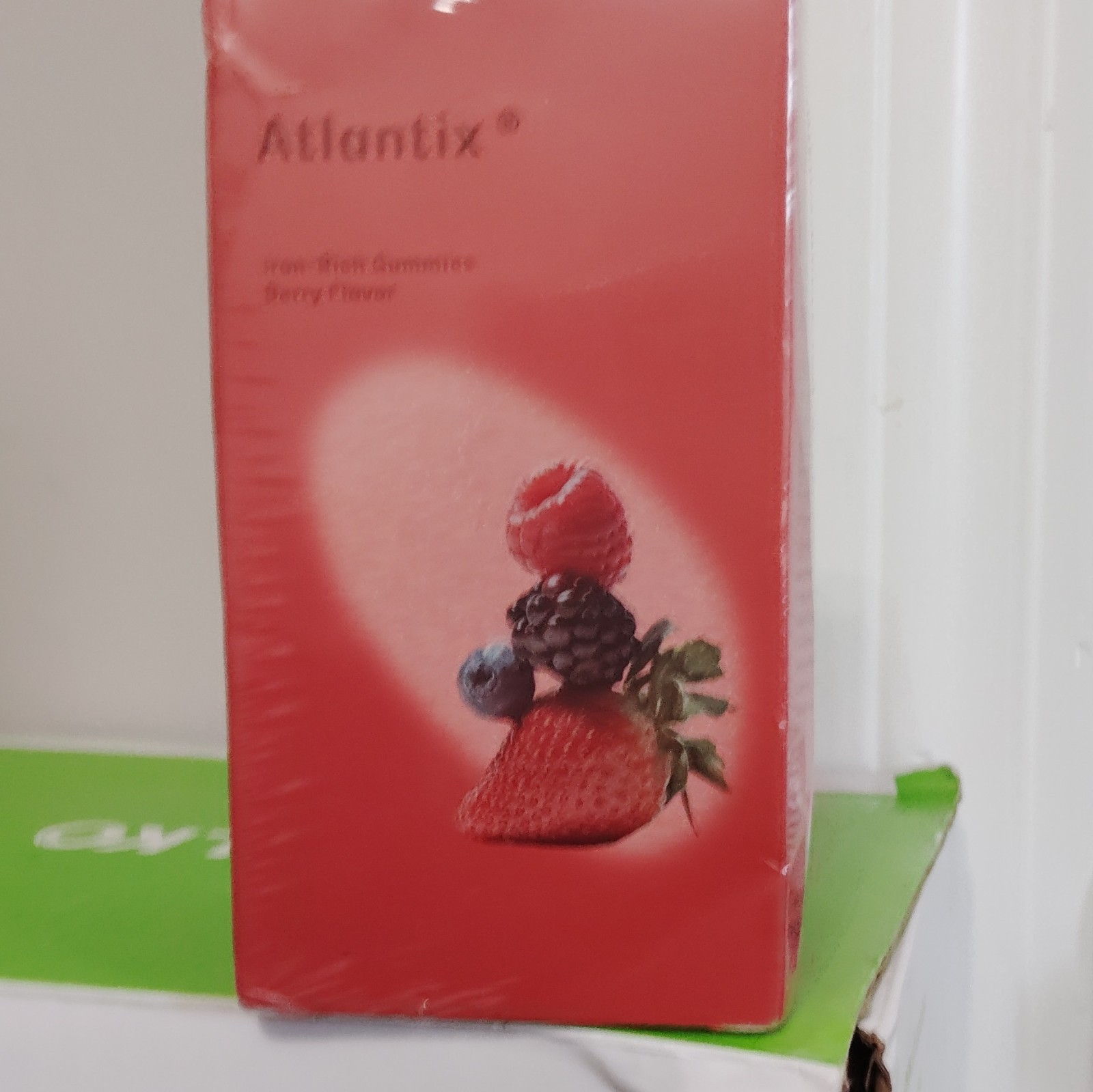 Atlantix Berry Flavor Energy Support Vitamin Gummies w/ Iron, B12, C & Folate