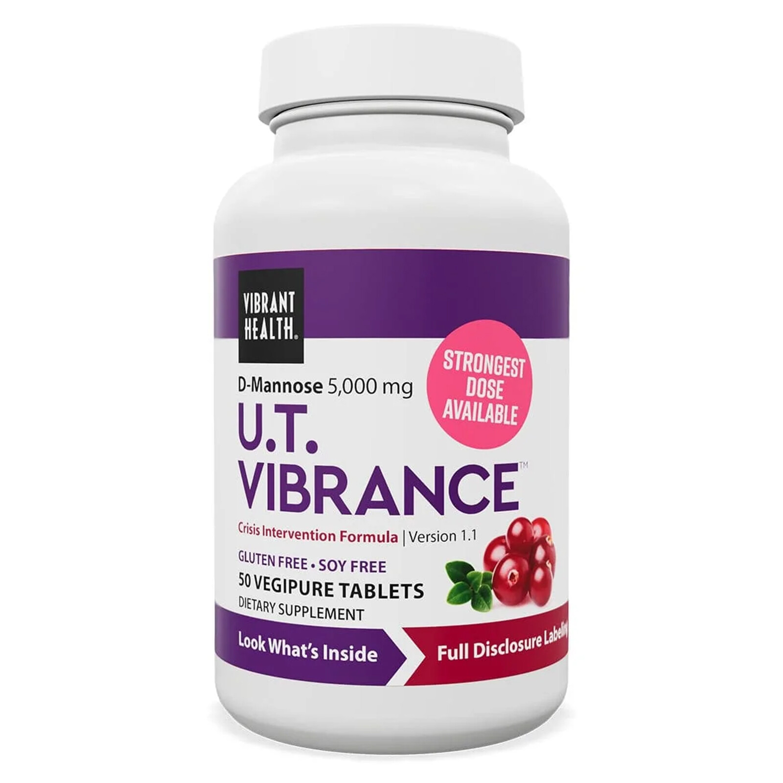 Vibrant Health U.T. Vibrance 50 Vegipure Tablets