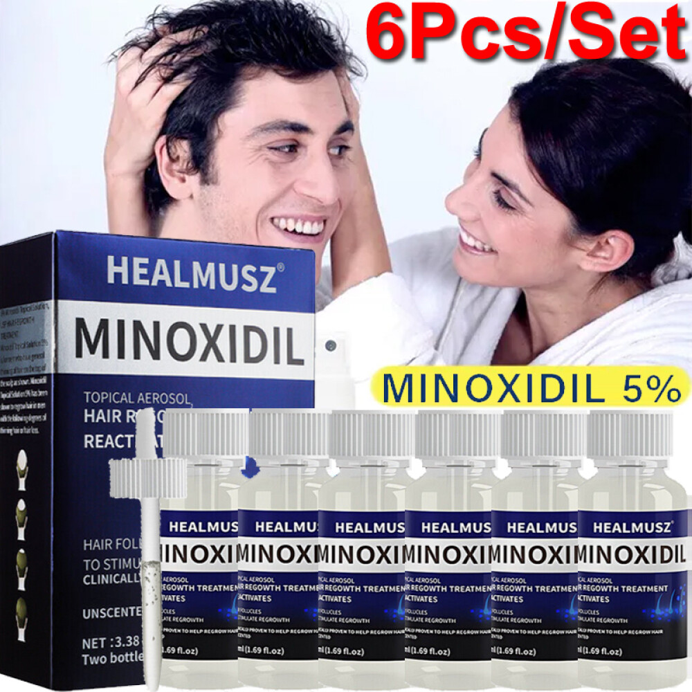 6PCS MINOXIDIL 5% EXTRA STRENGTH HAIR REGROWTH TREATMENT FOR MEN 6 MONTHS SUPPLY