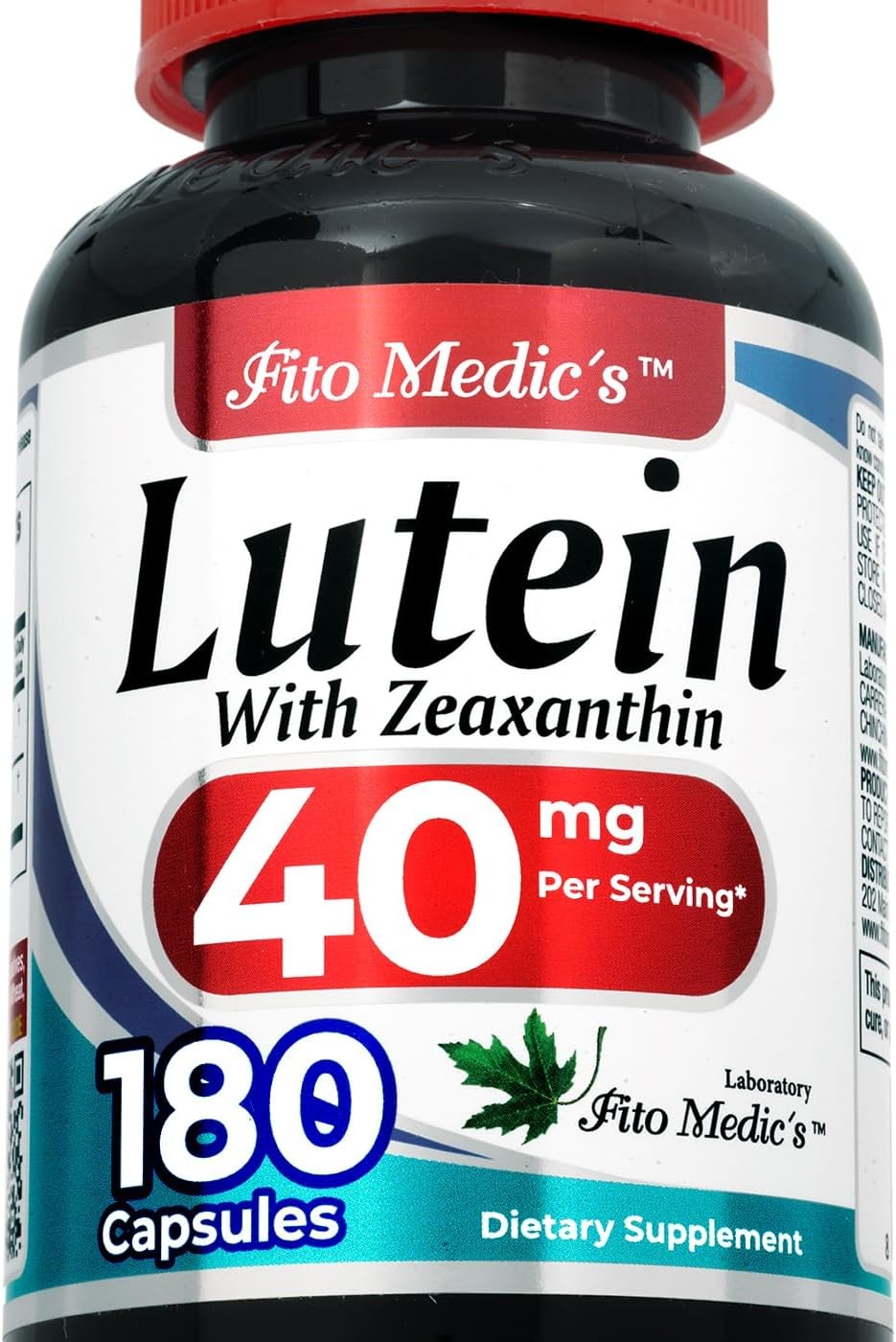 Dry Eye Supplement Lutein |180 Capsules |40 mg| Lutein 40mg | Lutein and zeaxant