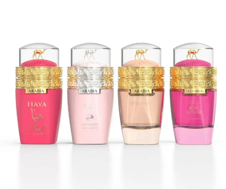 Arabia gift set women 4 pieces 25ml each: Madame, Haya, Haya crush, Bon voyage