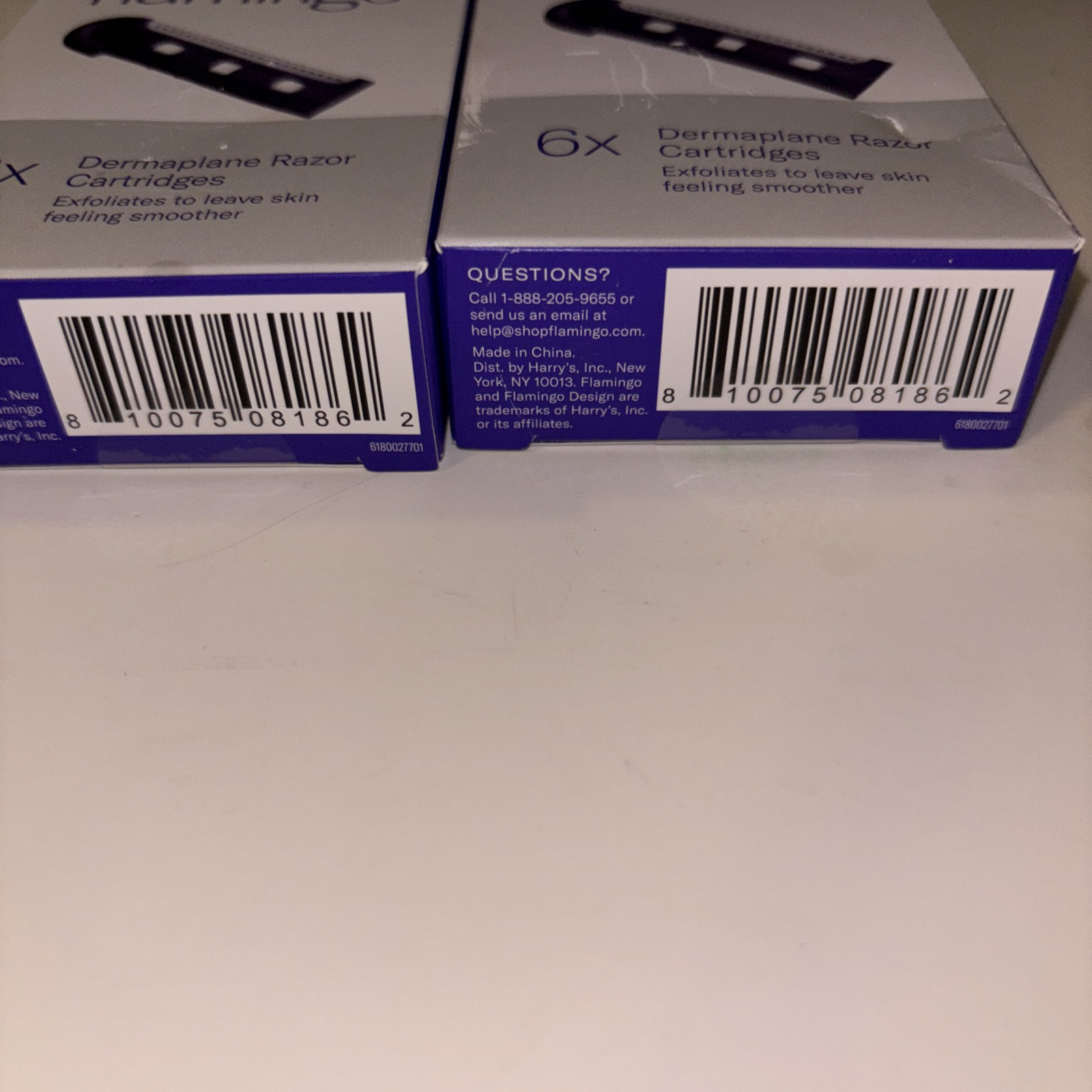Flamingo Dermaplane Razor Refill Cartridges – 6 ct Lot Of 2 12 Total New.