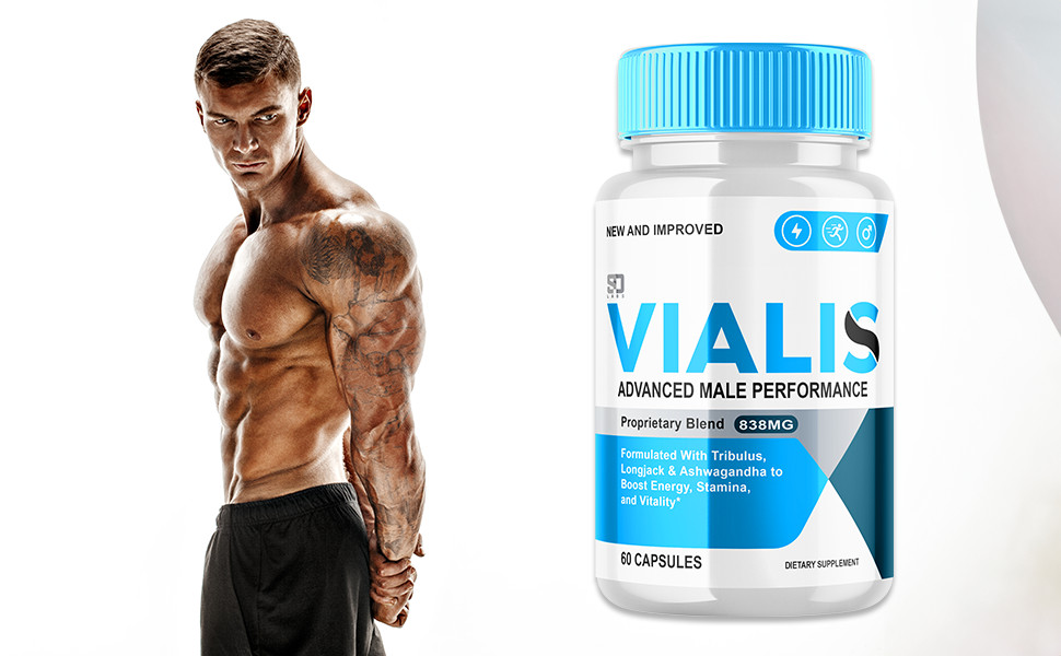 (5 Pack) Vialis Men Pills, Maximize Energy, Vitality & Stamina 300 Capsules