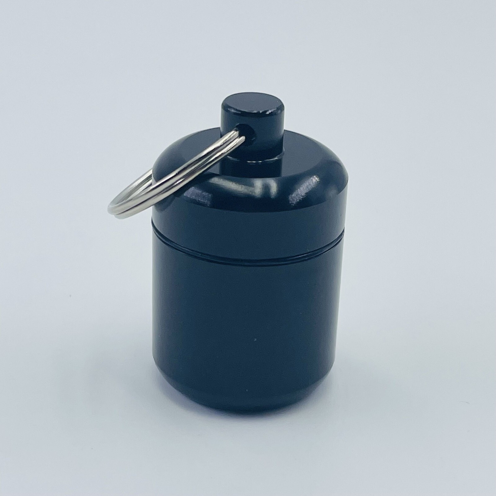 Keychain Medicine Pill Box Case Bottle Holder Waterproof Metal Container 6PCS