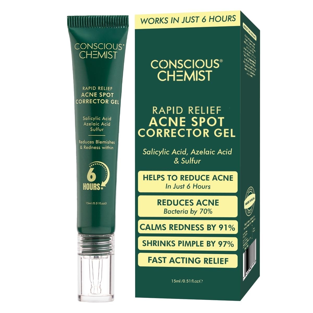 2 x Conscious Chemist Face Care Gel 15ml | Daily Skincare | Free Shipping