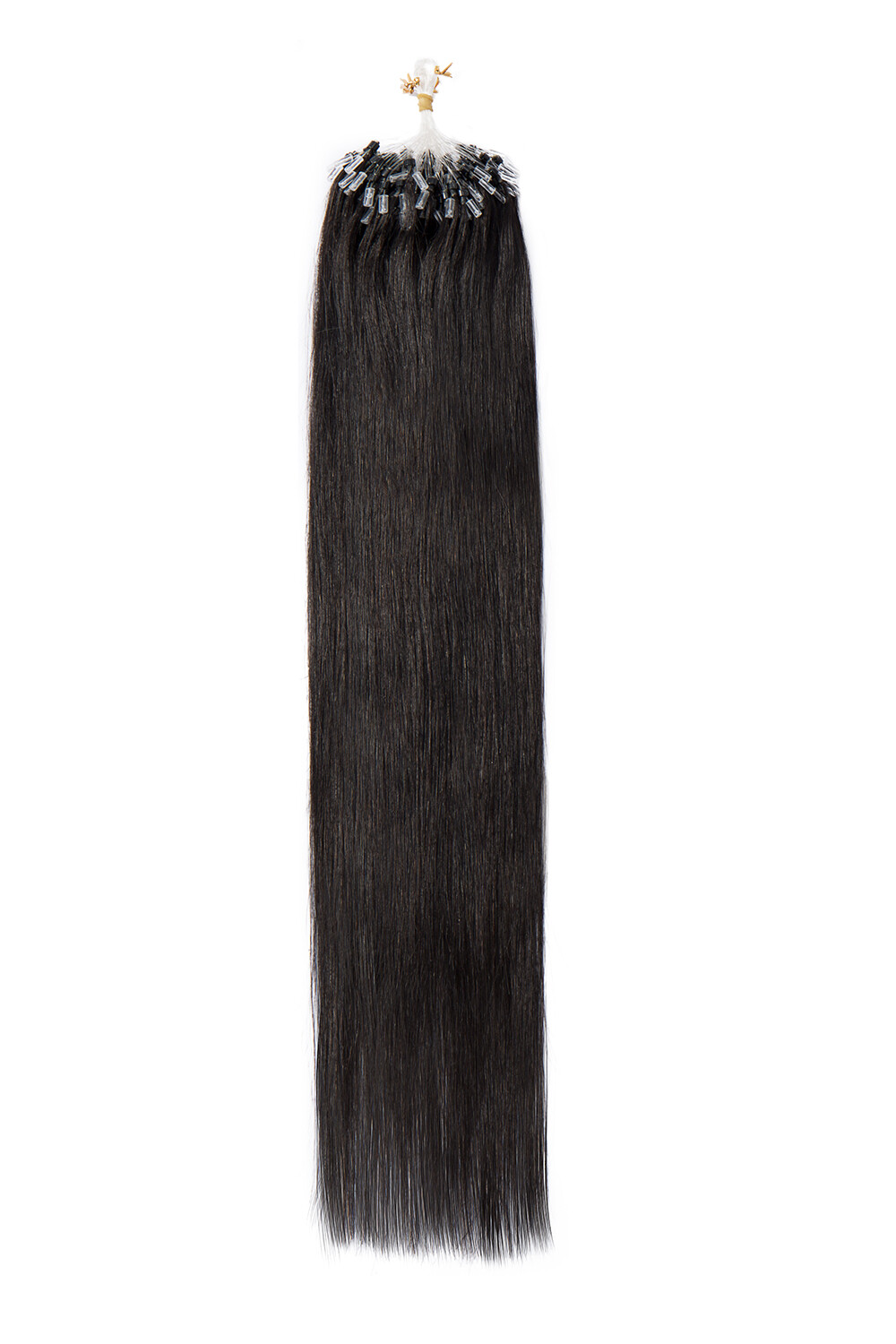 Micro Loop Remy Human Hair Extensions Microlink Bead Tip Balayage Full Head 150G
