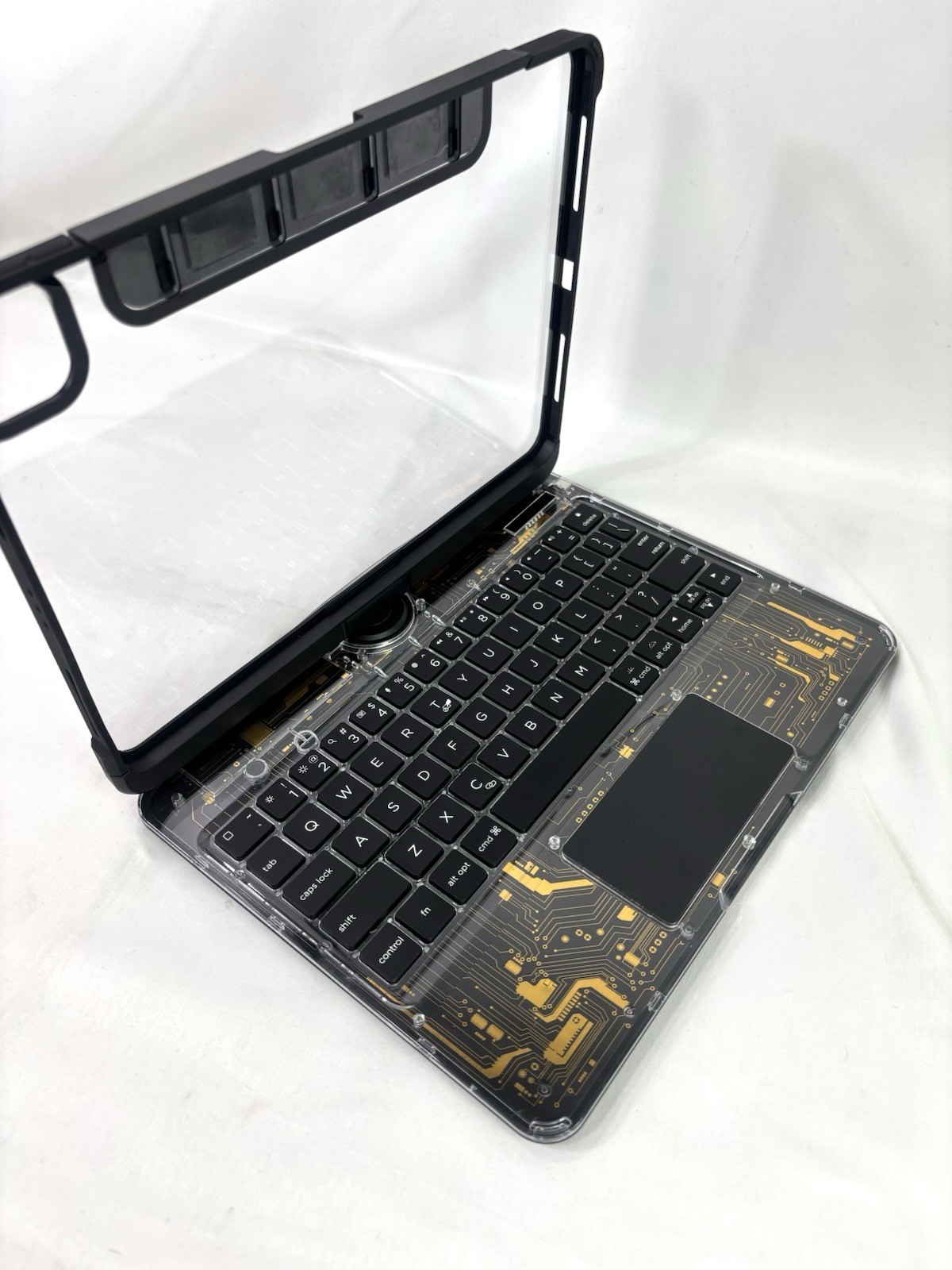 Clear Keyboard Case for iPad Pro 11” (M4/M5 2024/2025) Color Backlit 360