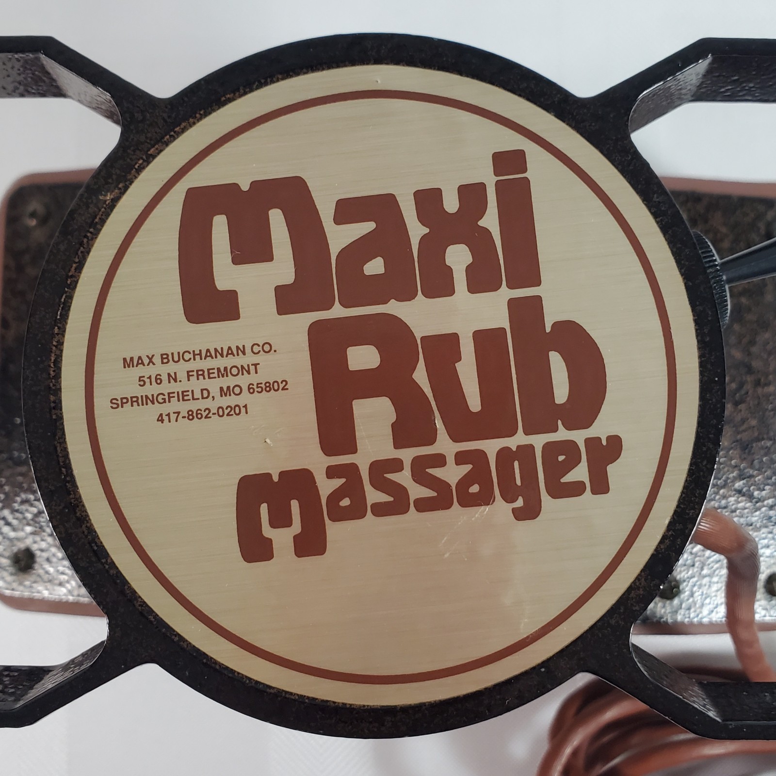 Maxi Rub Max Buchanan Professional HD Chiropractic Padded Massager TESTED WORKS